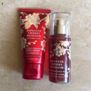 NWT Bath and body Works Japanese cherry blossom spray and lotion bundle
